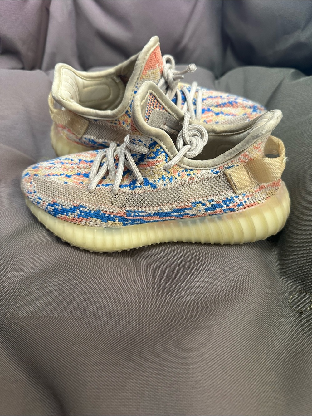 Adidas Yeezy boost 350 v2 msx oat multicolor orange beige size 13c pre school